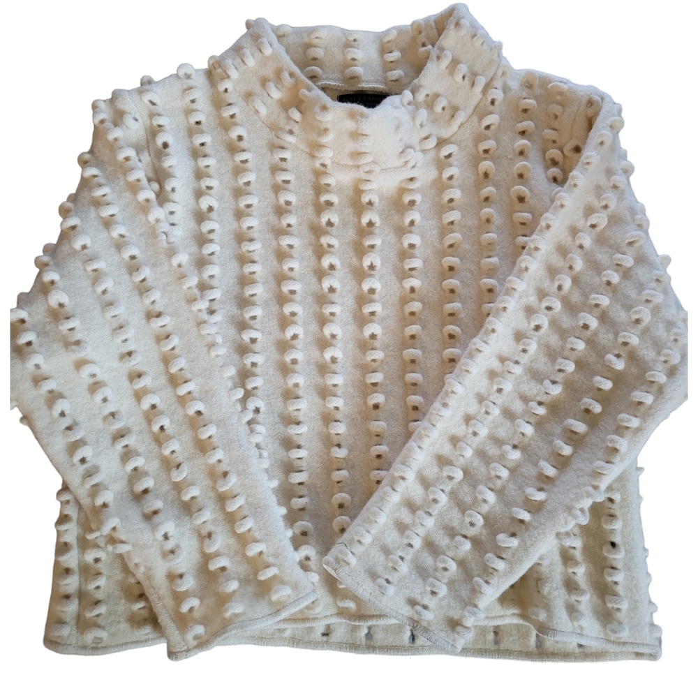 SoLD Gaeltarra Ireland Vintage Avonguard Unique Rare Cream Wool Sweater - Picture 1 of 8